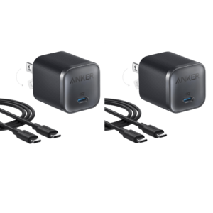 Anker Nano Charger (45W) with USB-C to USB-C Cable 2-Pack