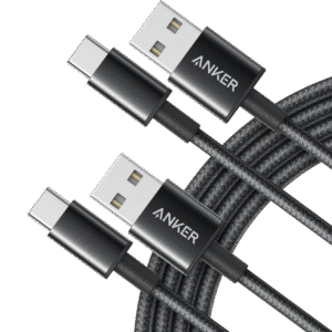 Anker Premium Nylon USB-C to USB-A Cable (2-Pack)