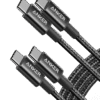 2-Pack Anker New Nylon USB-C to USB-C Cable (3 ft / 6 ft, 60W)