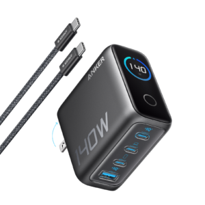 Anker Charger (140W, 4-Port, PD 3.1) with USB-C Cable