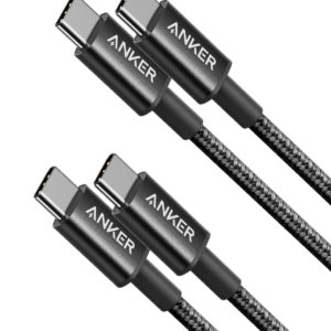 2-Pack New Nylon USB C to USB C Cable (3.3ft 60W)