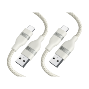 Anker USB-A to USB-C Cable (3 ft, Upcycled-Braided, 2 Pack）